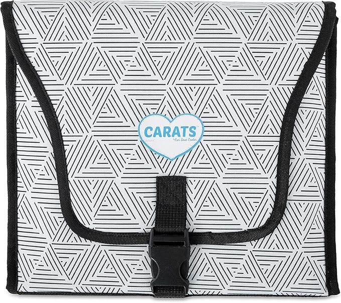 Car Seat Cooling Pad for Babies, Toddlers, and Kids - Comfortable and Durable Cooling Pad for Hot Summer Days - One Size Fits All, Black and White