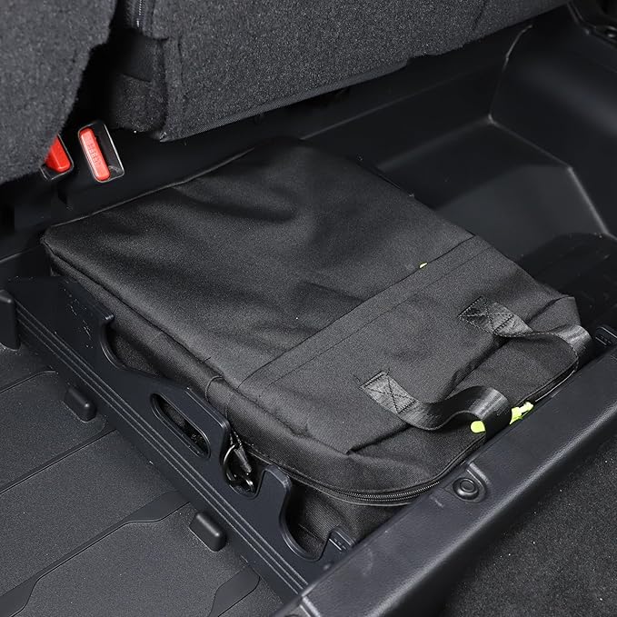 Car Back Seat Storage Bag for Toyota Tundra 2022 2023 2024, Save Space Multi Function with Strap Car Storage Accessories (Underseat Bag)