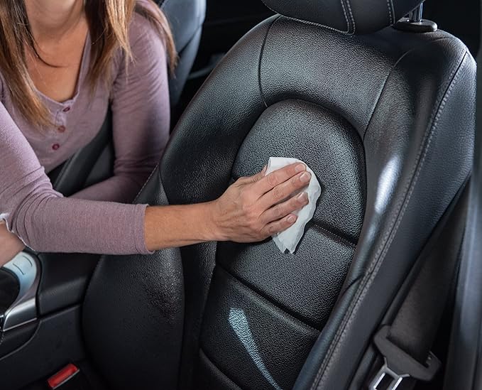Weiman Leather Cleaner & Conditioner - 12 Fl Oz - Non Toxic Cleans Conditions and Restores Leather Surfaces - UV Protectants Help Prevent Cracking or Fading of Leather Couches Car Seats Shoes Purses