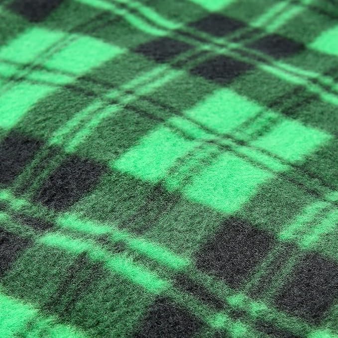Heated Blanket - 12-Volt Electric Blanket for Car, Truck, SUV, or RV - Portable Winter Car Accessories for Camping or Travel by Stalwart (Green and Black Plaid)