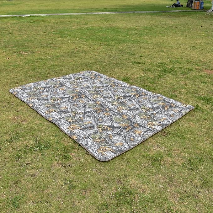 Poncho Liner Military Insulation Outdoor Camping Blanket for Travel, Beach, Grass, Picnic, Car Emergency, Outdoor, Survival