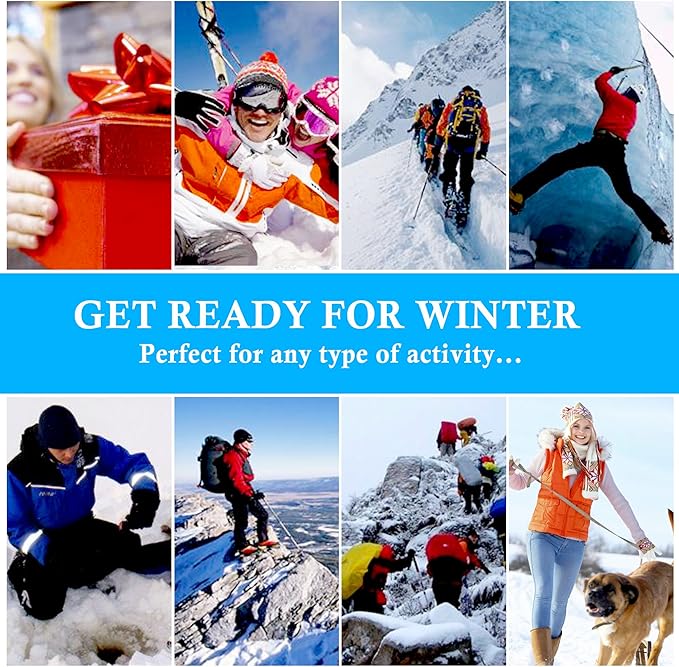 Autocastle Heated Socks for Men Women - Rechargeable Battery Electric Socks for Chronically Cold Feet - Winter Warm Thermal Washable Unisex Foot Warmer for Hunting Skiing Cycling