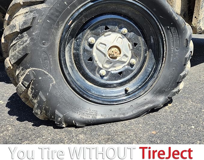 TireJect 5-in-1 Off-Road Tire Sealant - Gallon Kit to Repair and Prevent Flat Tires (applicate up to 16 ATV Tires, Large Tractors, Farm Equipment & More!)