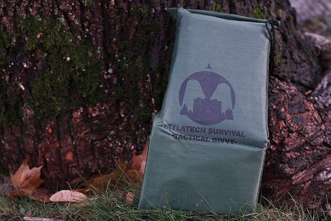 Color Coated Thermal Bivvy + Blanket + Bag. High Thermal Coated Mylar Sleeping Bag and Our Emergency Space Blanket