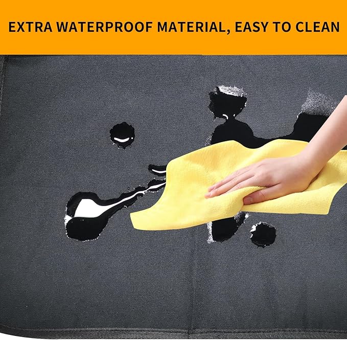 Kick Mats with Organizer -2 Pack Backseat Protector SeatCovers for Your Car, SUV, Minivan or Truck Seats - VehicleBack Seat Kids Safety Accessories -Universal Fit AutomotiveInterior Protectors