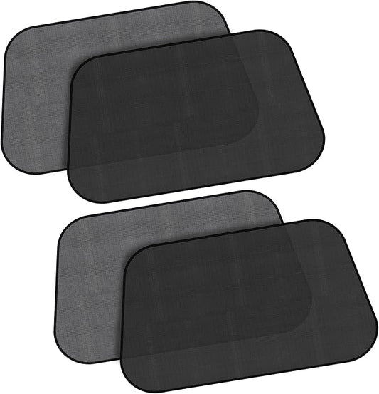 EcoNour Side Window Shades for Baby-4 Pack | Side Window Sunshade for Kids | UV Protection Sun Shades for Kids | Fits Most Camper, Bus, Van, RV, Minivan, Truck, MPV & SUV | X-Large (26"x16")