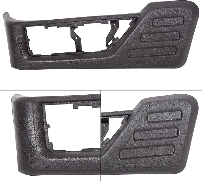 ECOTRIC Black Front Driver Seat Cushion Panel Trim Compatible with 2008-2010 Ford F250 F350 F450 F550 Super Duty Replacement for 8C3Z-2562187-CB