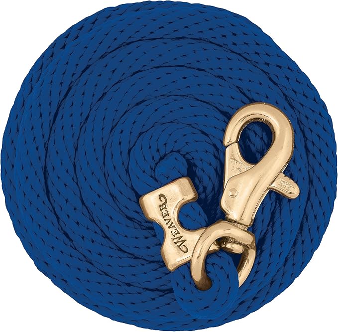 Weaver Equine Performance Lead Rope, Long Horse Lead Rope with Quick Halter Attachment, Soft Comfort Grip, Barn Horse Tack for Daily Use & Showing