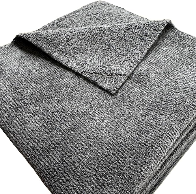 The Dirty Boy V2 - Edgeless Microfiber Towels, 16x16, Car Detailing Exterior and Interior, Tires, Trim, 310GSM Premium Korean Pearl Weave, Black (10 Pack)