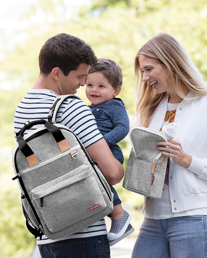 Skip Hop Baby Breastmilk Cooler Insulated Bottle Bag, Grab & Go, Chevron