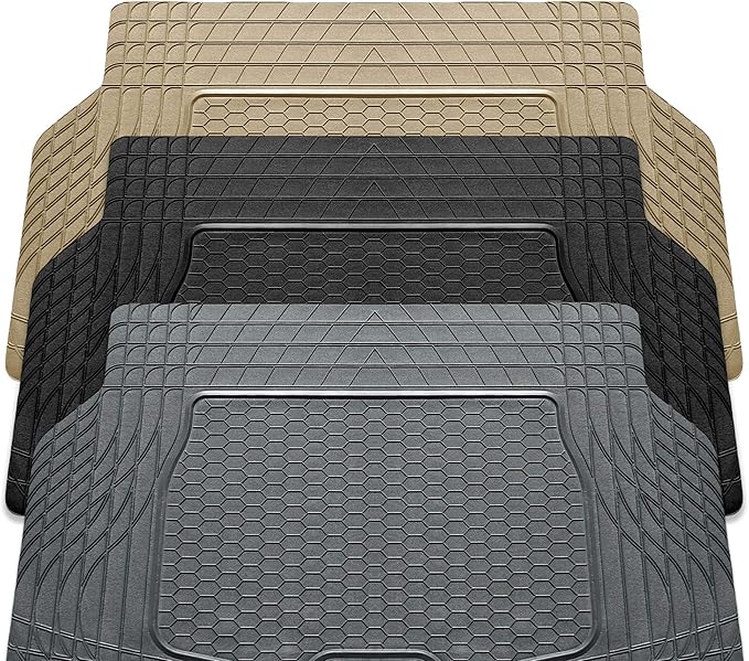 FH Group ClimaProof Universal Cargo Mat – All-Weather, Trimmable Trunk Mat (55" W x 31.5" D) – Fits Most Cars, SUVs & Trucks – Beige