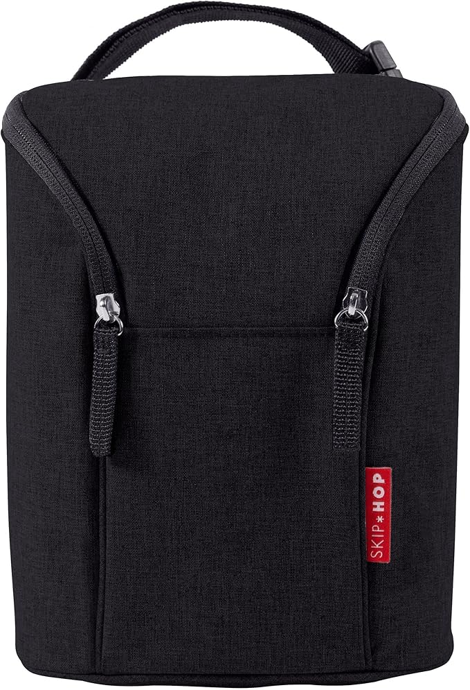 Skip Hop Baby Breastmilk Cooler Insulated Bottle Bag, Grab & Go, Chevron