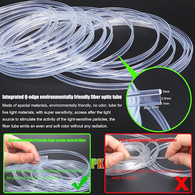 Car Interior Ambient Lighting Optic Fiber RGB 64 Colors Multicoloured Music Car Footwell Lighting Kit with Cigarette Lighter and App Microphone, 12-24V 6m