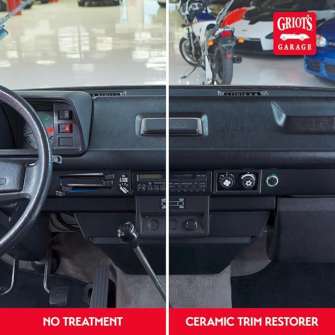 Griot's Garage Ceramic Trim Restorer for Car Detailing, Ceramic-Infused Coating for Exterior and Interior Plastics, Vinyl, and More, 10944, 16oz
