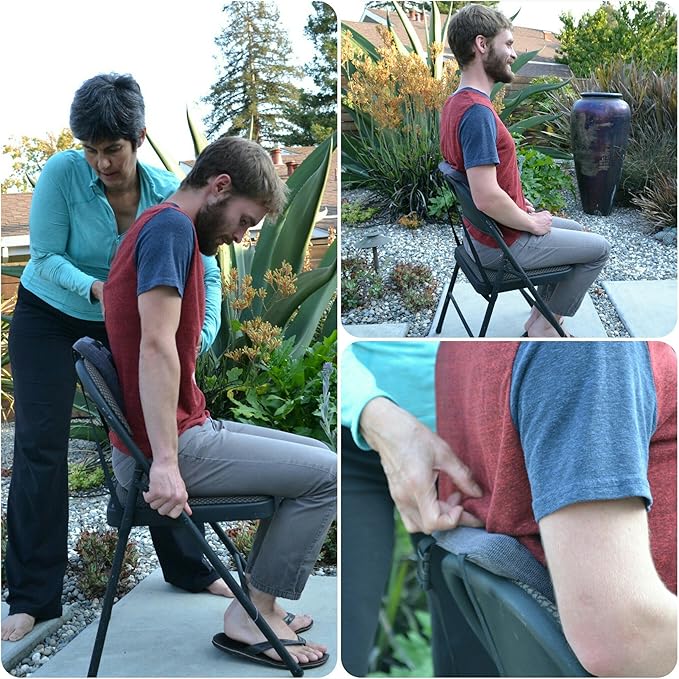 Stretchsit Cushion Lumbar Support/backrest for Chairs/car Seats - Spinal Traction/Decompression for Relief from Lower Back Pain, Neck Pain, Shoulder Pain, Fibromyalgia