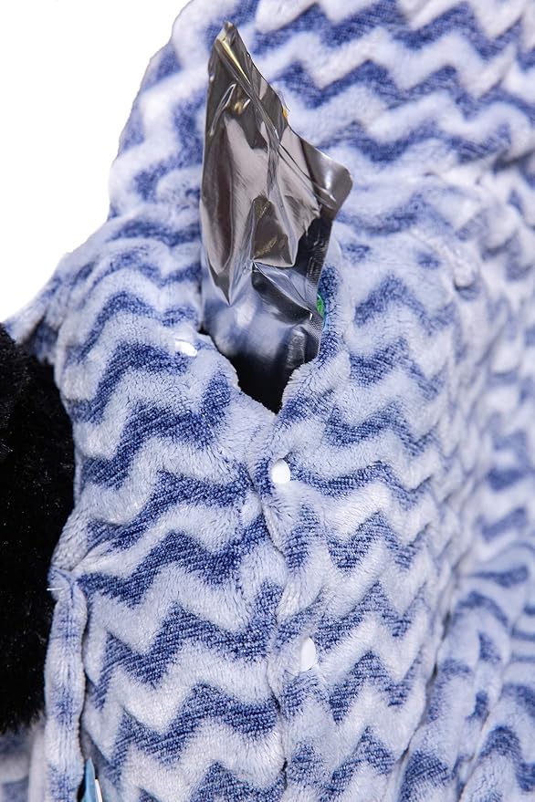 Niko Easy Wash Children's Car Seat Cover & Liner - Blue Chevron Minky - Great for Winter Weather - Universal FIT - Crash Tested - Waterproof SEAT Bottom - Mess Protection - Machine Washable