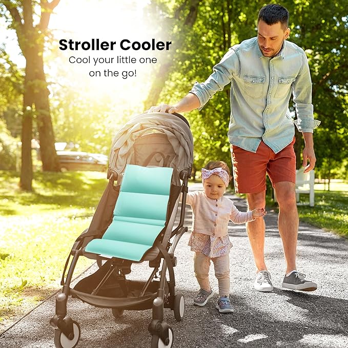 Car Seat Cooling Pad, Stroller Cooling Pad with Ice Pack for Babies Toddler and Kids, Sun and Heat Cover Protector for Summer Carseat Cooler Liner