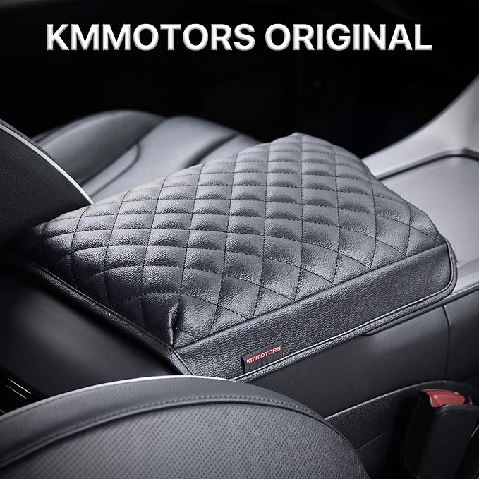 KMMOTORS Center Console Cover for Hyundai Palisade(2019-2025), Thick Pad, Armrest Cushion, Interior Accessories, Protector, Funda para consola de Palisade (Palisade, Black)