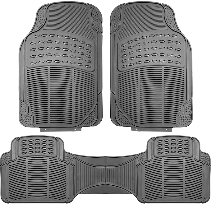 FH GROUP FH-V16404 Vinyl Floor Mats Grey
