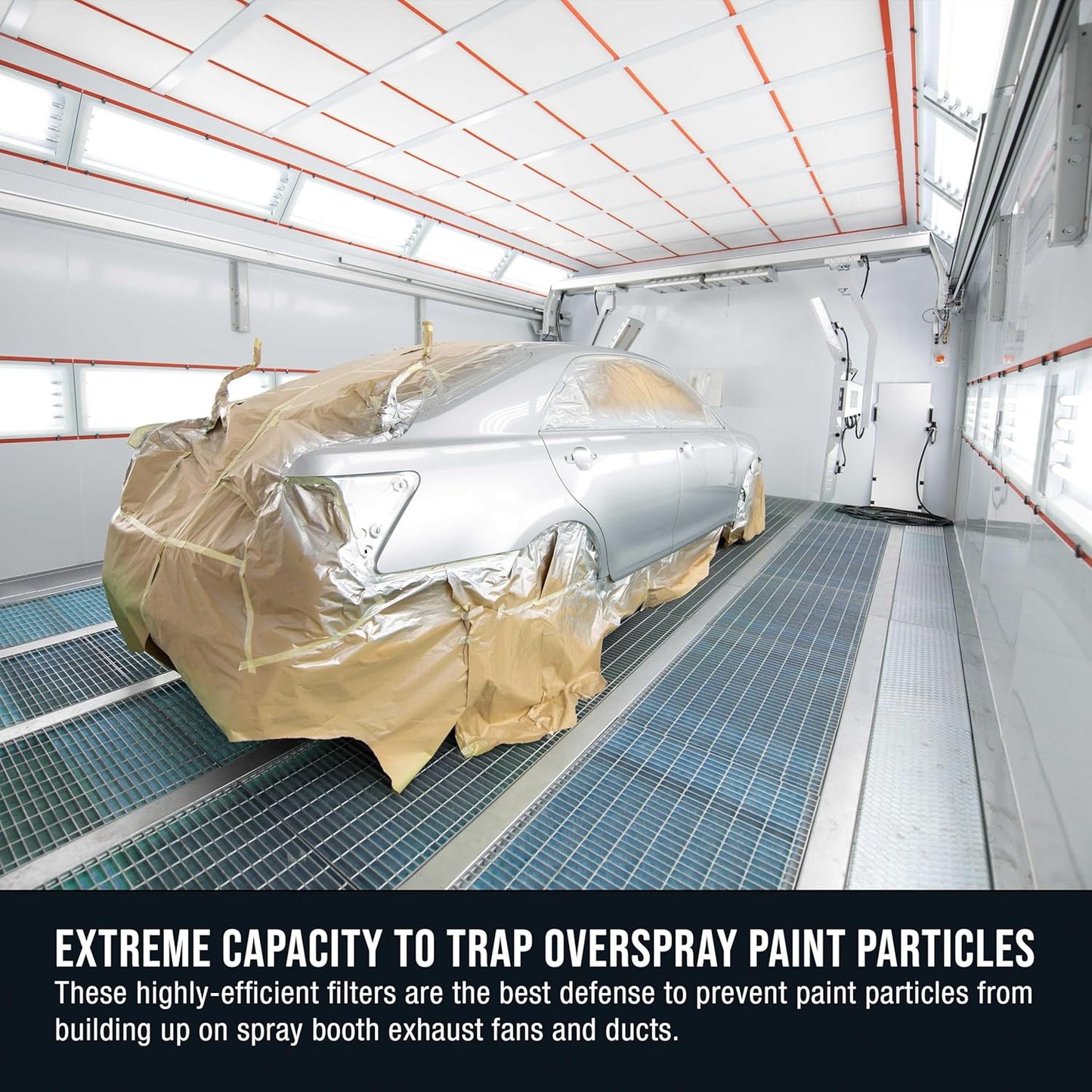 Master Airbrush Elite Paint Spray Booth Exhaust Filter Roll 30" x 300' - 18 Gram Heavy-Duty Fiberglass Paint Arrestor for Filtering Overspray Particles in Auto Body Shops & Refinish Booths