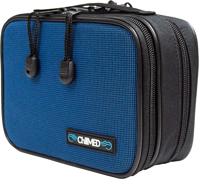 Type 1 Daily Diabetes Case - Insulin Cooler Bag for Traveling & Everyday Use -Includes Reusable Ice Pack - 6 to 8 Hours of Cool Time (Blue)