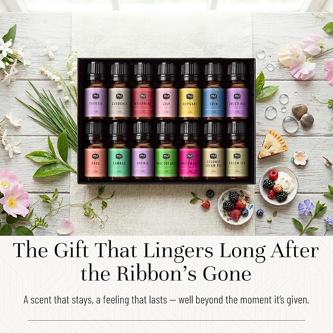 P&J Trading Spring Set of 14 Fragrance Oils - Scents for Candle Making, Soap Making Supplies, Diffuser Oils