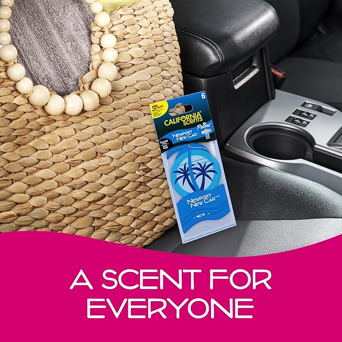 California Scents Palms Paper Newport New Car Air Freshener