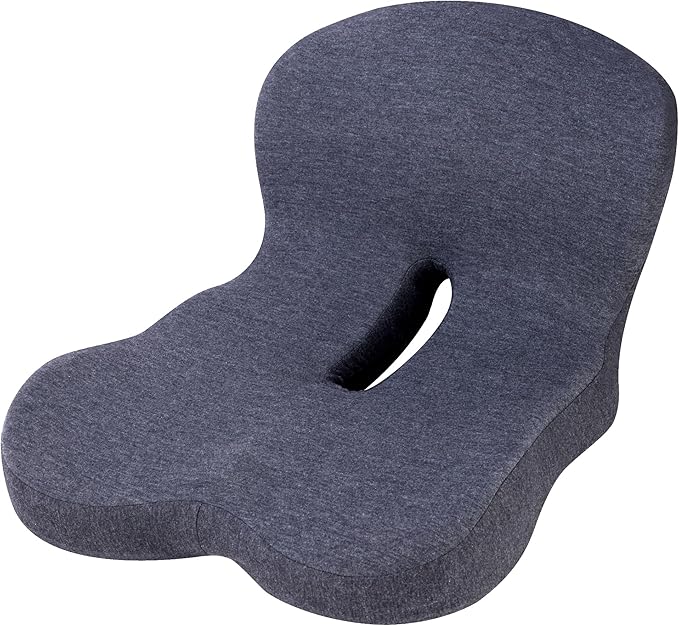 ZUAMEGUMemory Foam Car Seat Cushion – Ergonomic Driver Cushion for Sciatica & Tailbone Pain, Breathable Non-Slip Car Seat Pad for Car, Office Chair, Wheelchair