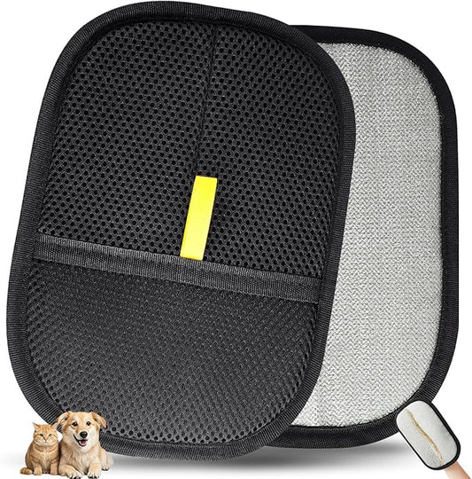 1 Pcs Pet Hair Removal Gloves Brush, Reusable Cat Dog Electrostatic Hair Remover Grooming Glove Tool