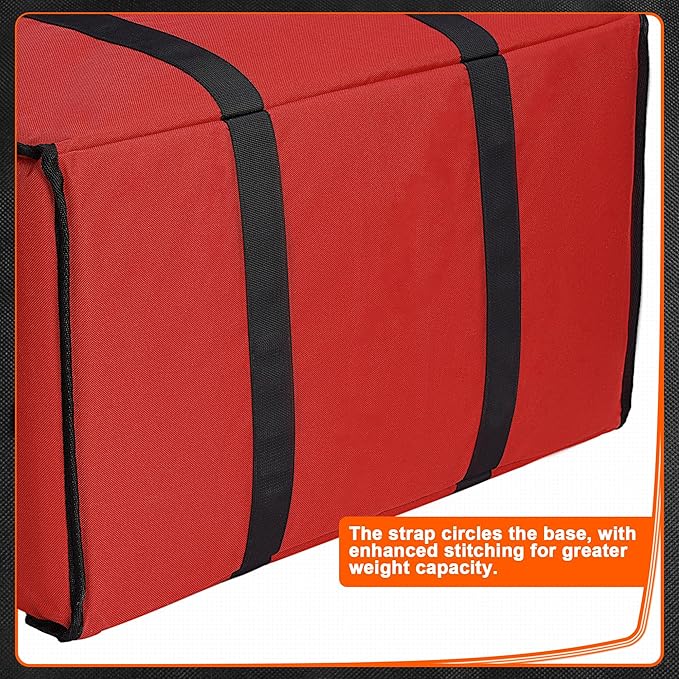 Himal Outdoors Insulated Food Delivery Bag XXXL-23Wx15Hx14D inches Premium Insulated Grocery Bag for HOT/COLD Food Delivery, Fit for Uber Eats, Doordash, Commercial Catering Transportation (Red)