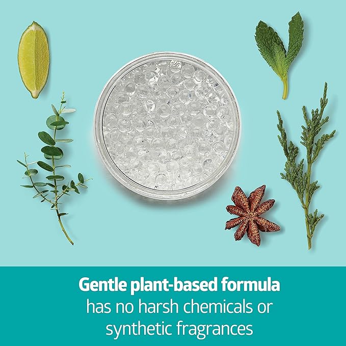 Medline Naturally Fresh Odor Eliminator Gel Beads, Neutral Scent with Eucalyptus & Clove, Air Freshener for Home, 8 oz. Jar