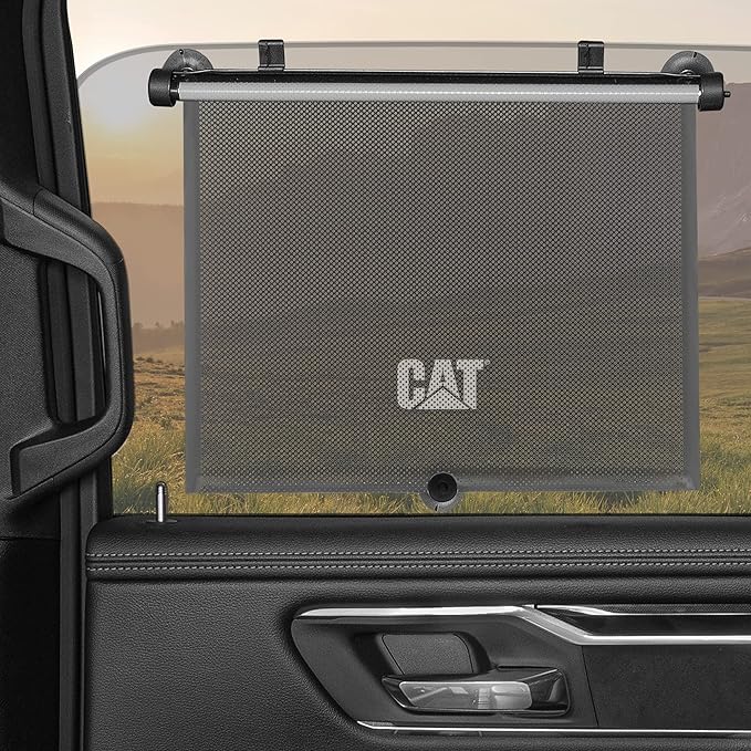 CAT® Window Shades Car Accessories - Car Shades for Back Windows Baby Visor - Retractable Window Blinds for SUV, Truck, & Car Sun Shade Window Screen - Car Window Shade for Baby - 14in x 19in