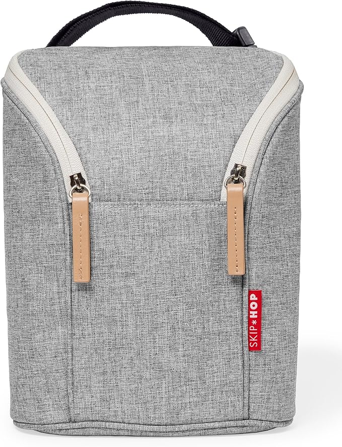 Skip Hop Baby Breastmilk Cooler Insulated Bottle Bag, Grab & Go, Chevron