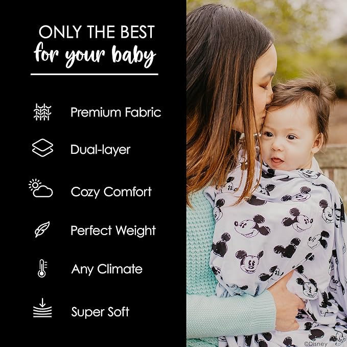 Milk Snob Disney Infant Boy/Girl Swaddle Blanket, Soft Receiving, Security and Play, Toddler Infant NewbornBedding, Baby Shower, Baby Registry Gift (Mickey Mouse Sketch) 34 * 34 inches