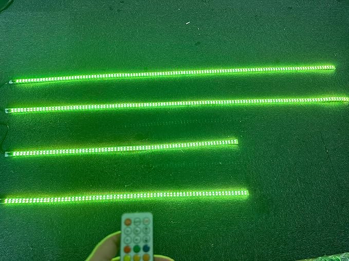 Sando Tech Dream Chase Color Double Row Million Colors Shift 2PCS 4Ft+2PCS 6.5Ft Underglow Strip Light Music Flows Bluetooth/Remote Ctrl Hood Grill Lights for Polaris Slingshot Car Truck