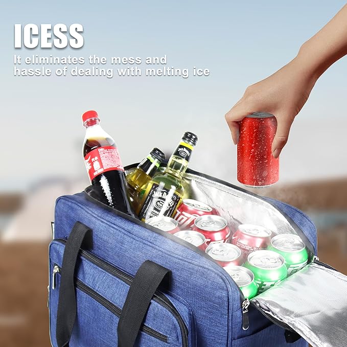26 Quarts 12 Volt Portable Iceless Car Electric Cooler Bag USB 25L AC/DC Cool and Heat Thermal Plug in Fridge Compatible Mini Cooler Warmer Refrigerator for Vehicles Truckers