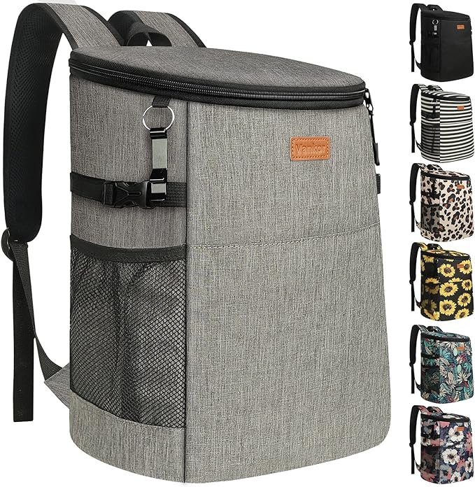 Camping Cooler Backpack 30 45 Cans, Soft Backpack Coolers Insulated Leak Proof Travel Cooler Bag Waterproof Lunch Picnic Beach Work Trip Thermal Bag Drink Beverage Beer Bag Cooler