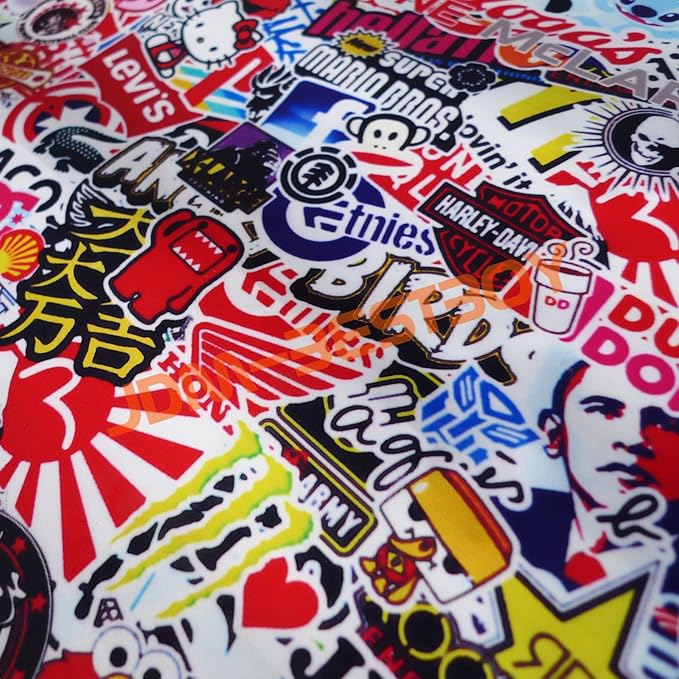 Free Tool Kit EZAUTOWRAP ES Bomber Hellaflush Anime Cartoon Car Vinyl Wrap Sticker Decal Air Release - 60"X420" (5FT X 35FT)