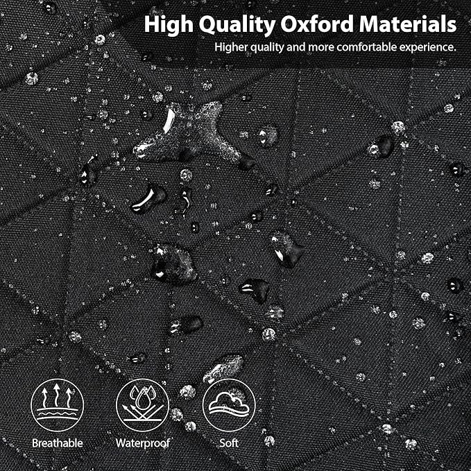 CAR PASS Oxford Bling Diamond Car Seat Covers 2 Front Interior Sets, Waterproof Shining Glitter Sparkly Crystal Universal Armrest Fit 95% Automotive Truck SUV Cute Women Girl, Black Silver Rhinestone