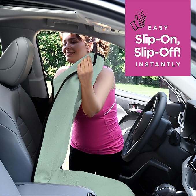 lebogner Waterproof Seat Cover, Sweating Towel for Post Gym Workout, Running, Swimming, Beach and Hiking, Universal Fit Anti-Slip Seat Protector for Cars, SUVs and Trucks, Machine Washable, Mint Green