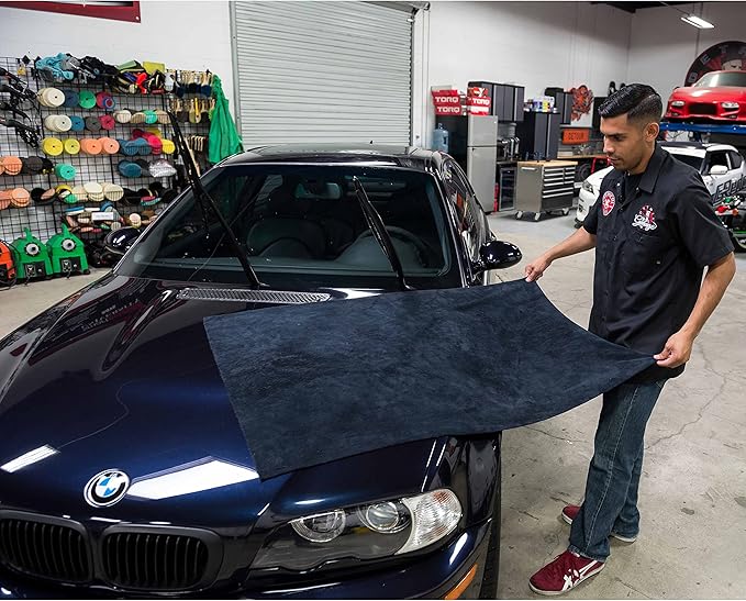 Chemical Guys MIC_808 Edgeless Microfiber Towel (Black 51" x 30")