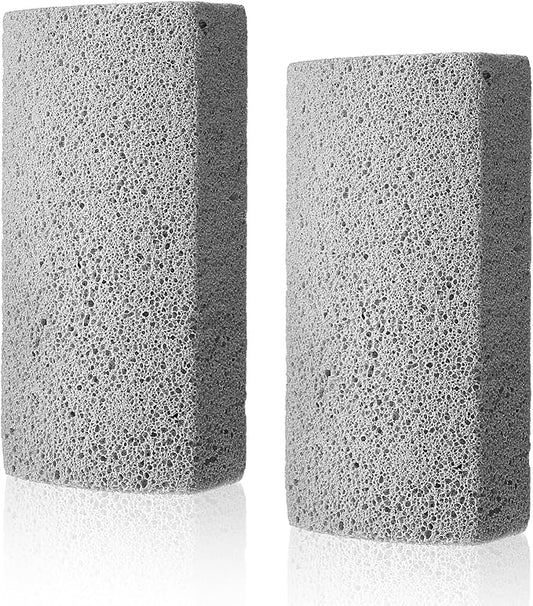 2 Pcs Pet Hair Block, Pet Hair Remover Grey Pumice Stone for Dog Cat Fur Removal Cleaning Dog Cat Fur Remover Stone Pets Rocks for Sofa Car Interior Bedding Carpet Couch Furniture