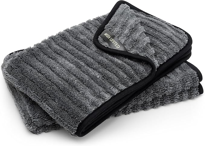 High Absorbency Weavy Microfiber Car Drying Towel 1200gsm (2pack, 15.7"x27.5")