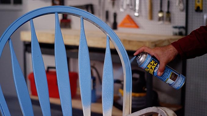 Flex Seal, 14 oz, Blue, Stop Leaks Instantly, Waterproof Rubber Spray On Sealant Coating, Perfect for Gutters, Wood, RV, Campers, Roof Repair, Skylights, Windows, and More