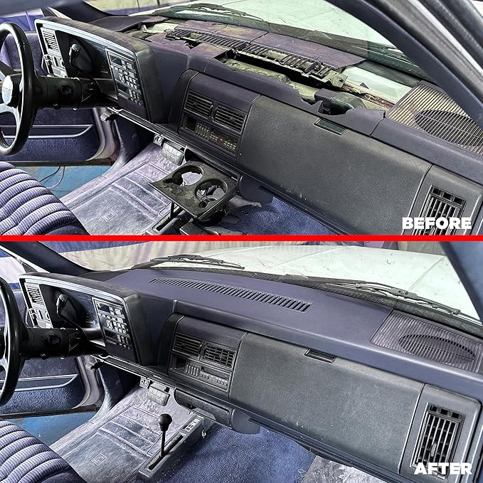DashSkin Dash Cover Compatible 1988-1994 C1500 C2500 C3500 K1500 K2500 K3500 Silverado Sierra Tahoe Yukon Suburban in Dark Blue - Hard Molded Plastic Dashboard Cap