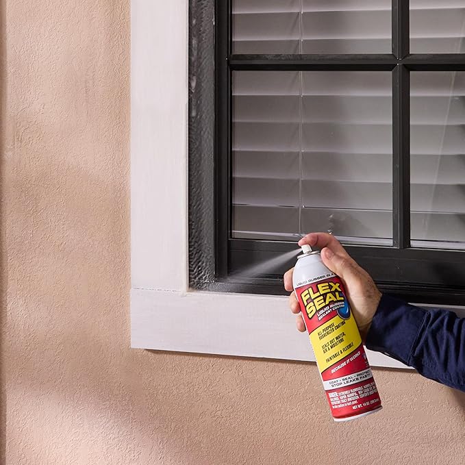 Flex Seal, 14 oz, 2-Pack, Clear, Stop Leaks Instantly, Transparent Waterproof Rubber Spray On Sealant Coating, Perfect for Gutters, Wood, RV, Campers, Roof Repair, Skylights, Windows, and More