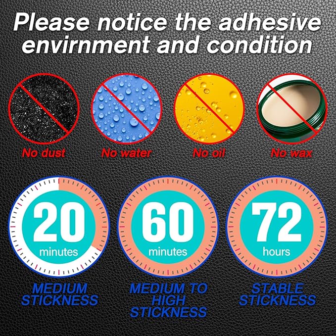 2 Pack Magnetic Phone Holder for Car, Upgrade Magnet - 360 Rotation and Easy Installation, Compatible with All Smartphones,Dashboard Car Phone Holder,Must be Used Together with Iron Sheets