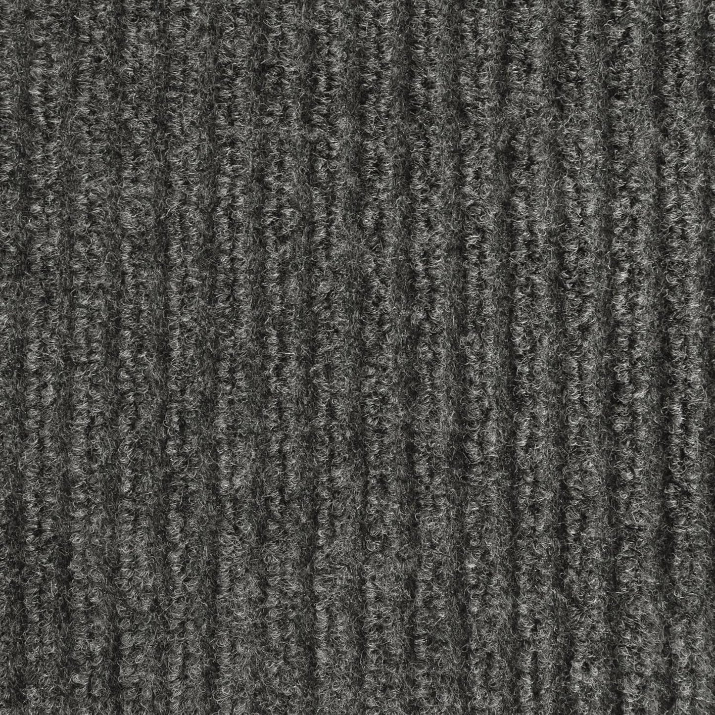 iCustomRug Spartan Weather Warrior Duty Indoor/Outdoor Utility Ribbed in 3ft,4ft,6ft Widths 70 Custom Sizes with Natural Non-Slip Rubber Backing 4'X58' in Charcoal