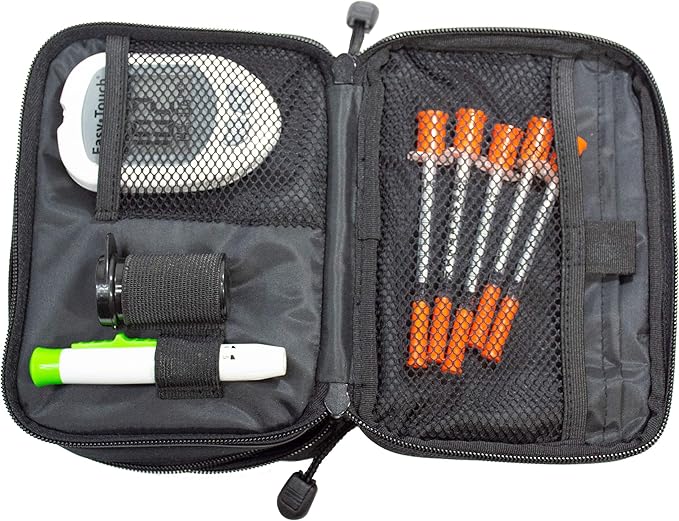 Type 1 Daily Diabetes Case - Insulin Cooler Bag for Traveling & Everyday Use -Includes Reusable Ice Pack - 6 to 8 Hours of Cool Time (Blue)