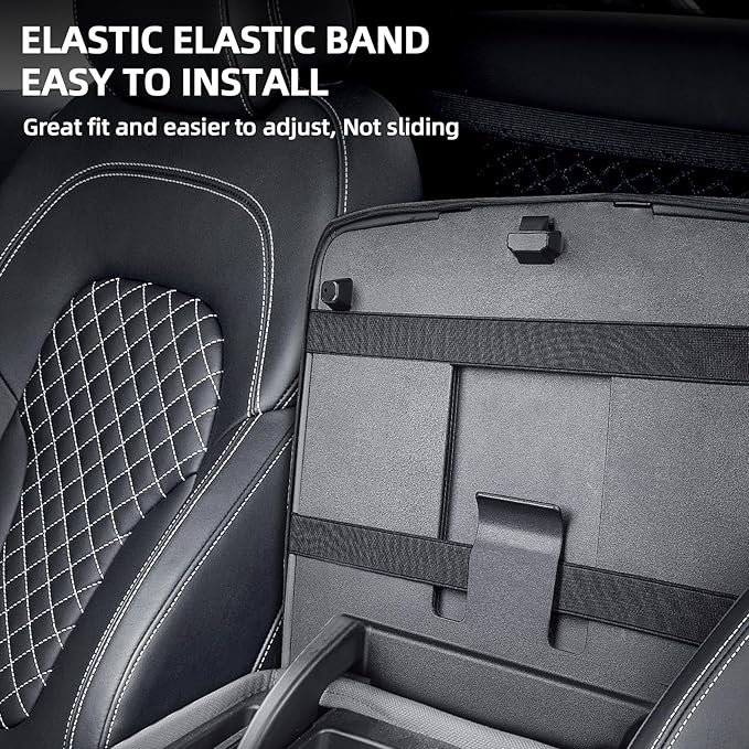 Center Console Cover Compatible with Chevy Silverado 2014 2015 2016 2017 2018 with 40/20/40 Jump Seat Console, Armrest Cover Protector for Middle Console, Car Accessories